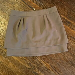 Olive green mini skirt